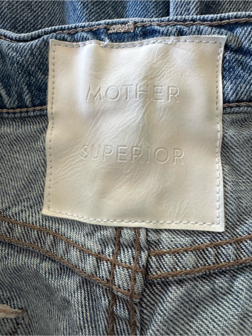 MOTHER Superior The Ditcher Crop Jeans 29 Leap At The Chance Straight Leg - Picture 8 of 10